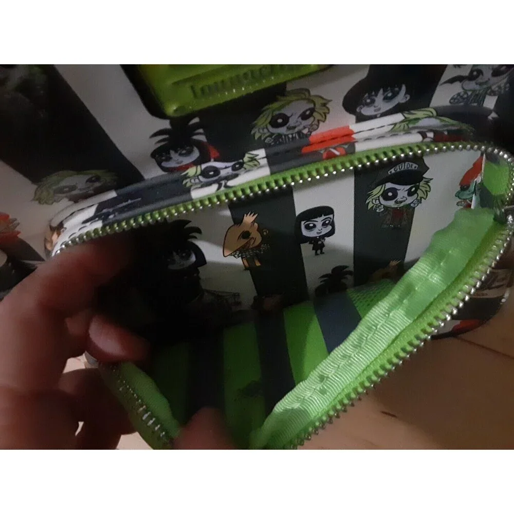 Loungefly Beetlejuice Chibi Mini Backpack Double Shoulder Strap Bag Purse